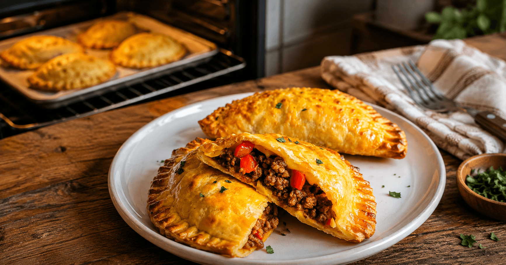 Rindfleisch-Empanadas – herzhaft, würzig & goldbraun gebacken