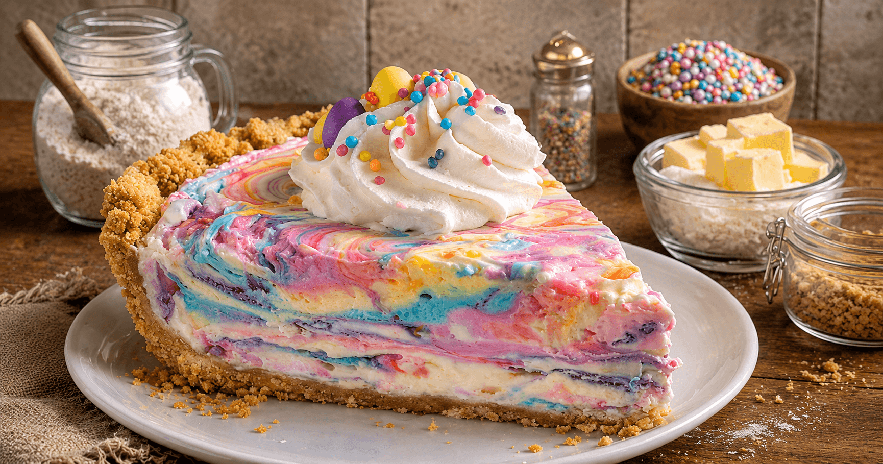 Regenbogen-Cheesecake ohne Backen – cremig, verspielt & ein echter Hingucker