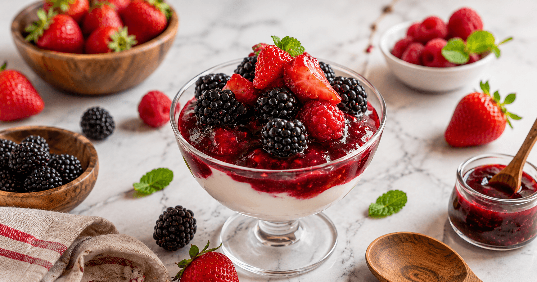 Rote Grütze mit Vanillesauce – der fruchtige Dessert-Klassiker