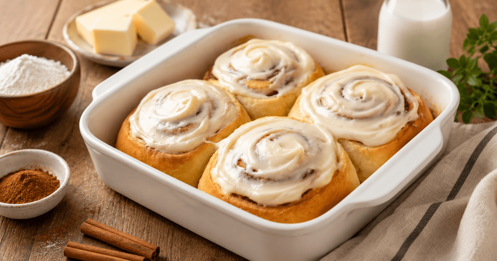 Zimtschnecken mit Frischkäse-Frosting