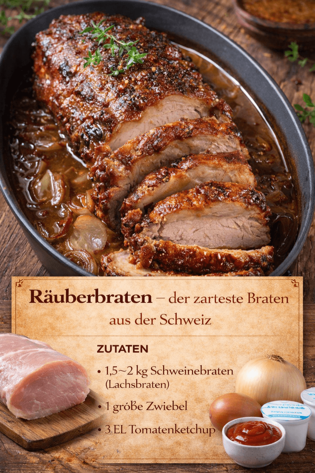 Räuberbraten – zart geschmort & würzig
