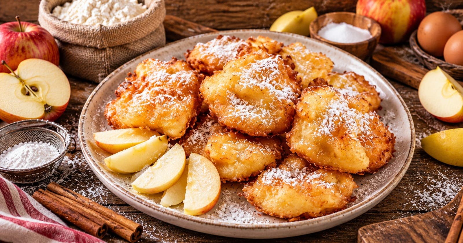 Apfel-Mutzen mit Apfelstückchen und Zimt