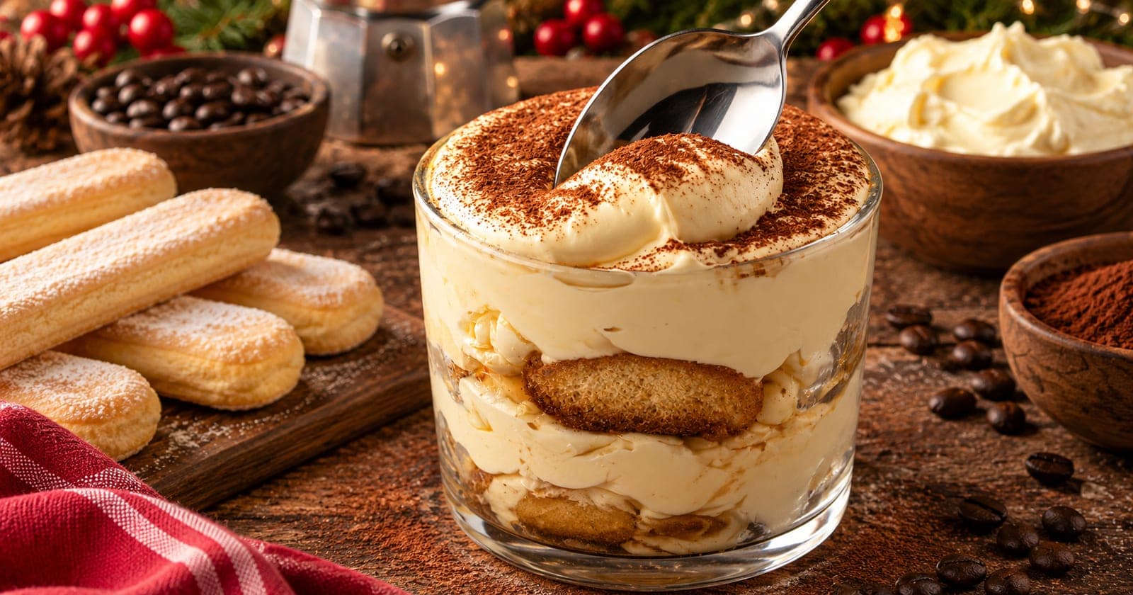 Eierlikör-Tiramisu mit Mascarpone